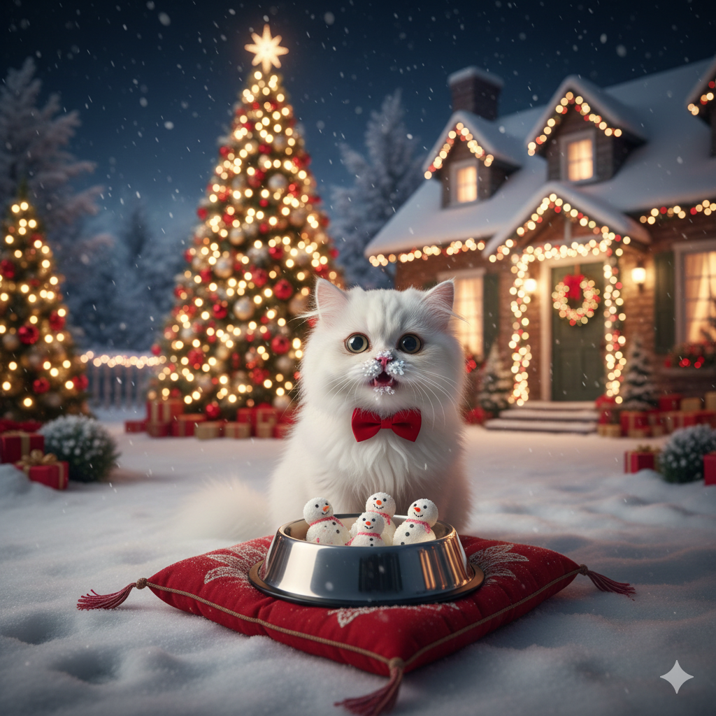 Kediler ve Kar: Merak Dolu Bir Buluşma